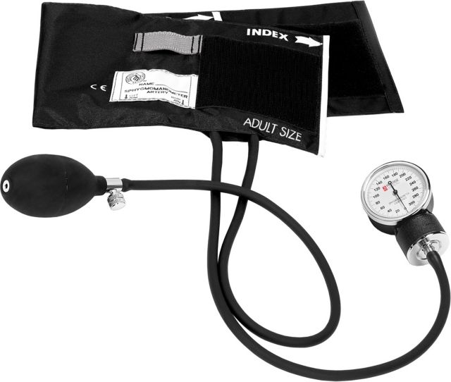STANDARD ANEROID SPHYGMOMANOMETER-BLACK-BOX