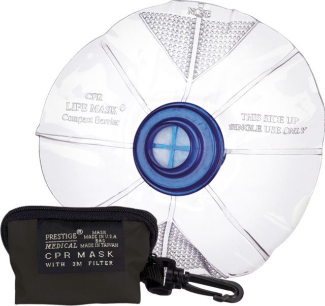 CPR LIFEMASK IN KEYCHAIN BAG-BLACK