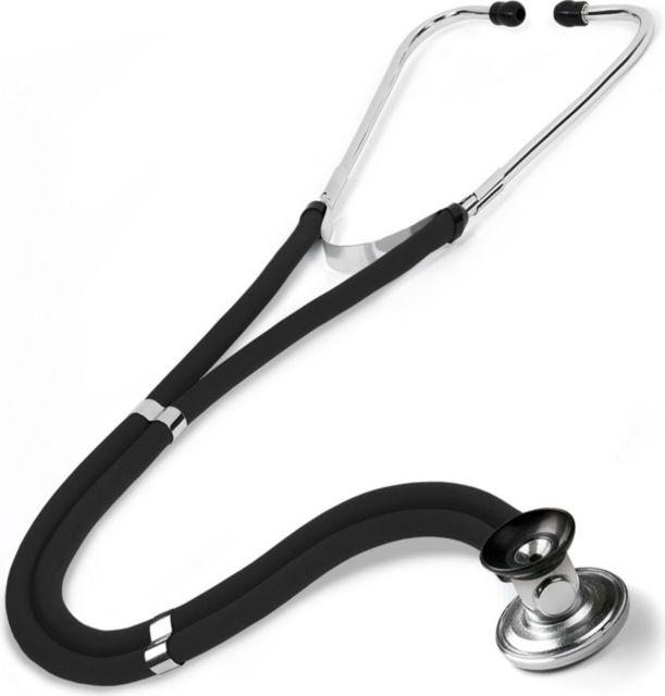SPRAGUE-RAPPAPORT-STETHOSCOPE IN CLAMSHELL-BLACK