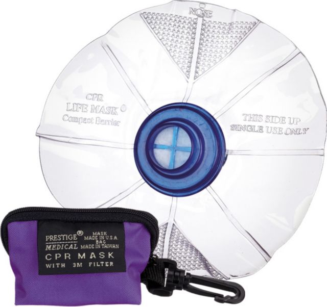 CPR LIFEMASK IN KEYCHAIN BAG-PURPLE