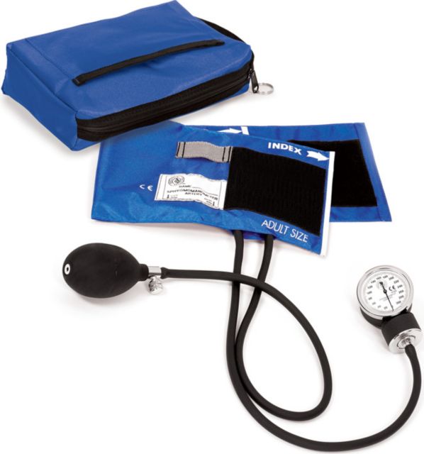PREMIUM ANEROID SPHYGMOMANOMETER WITH MATCHING CARRY CASE-ROYAL