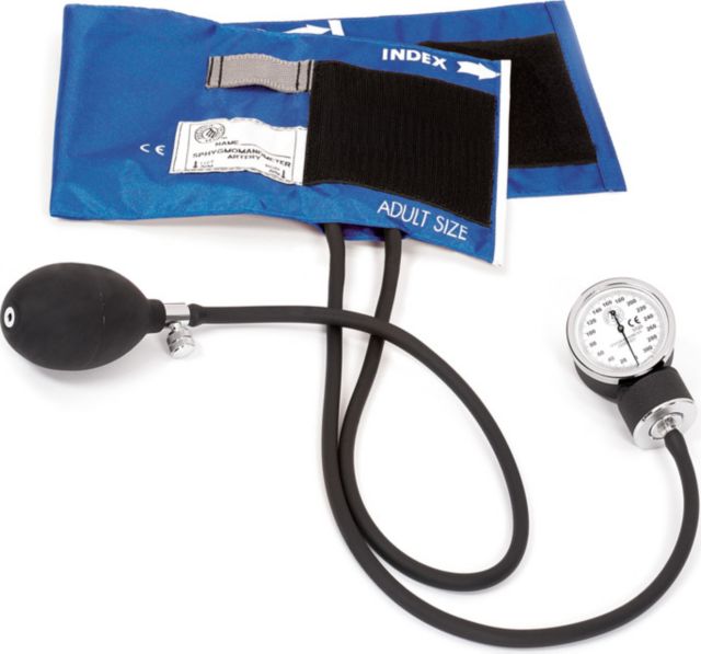 PREMIUM ADULT ANEROID SPHYGMOMANOMTER IN CLAMSHELL-ROYAL