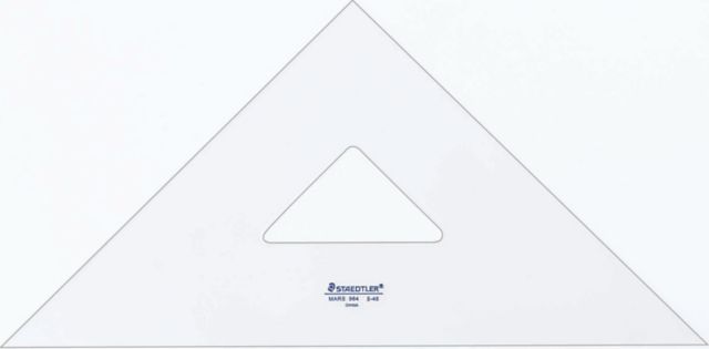 TRIANGLE 8" 30/60DEGR CLEAR