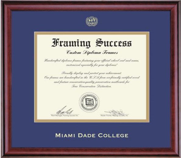 Miami Dade College 11'' x 14'' Classic Diploma Frame