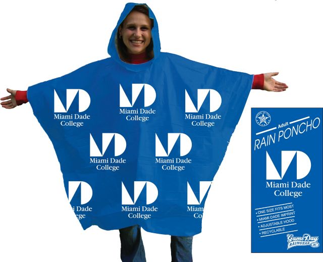 Miami Dade College Rain Poncho