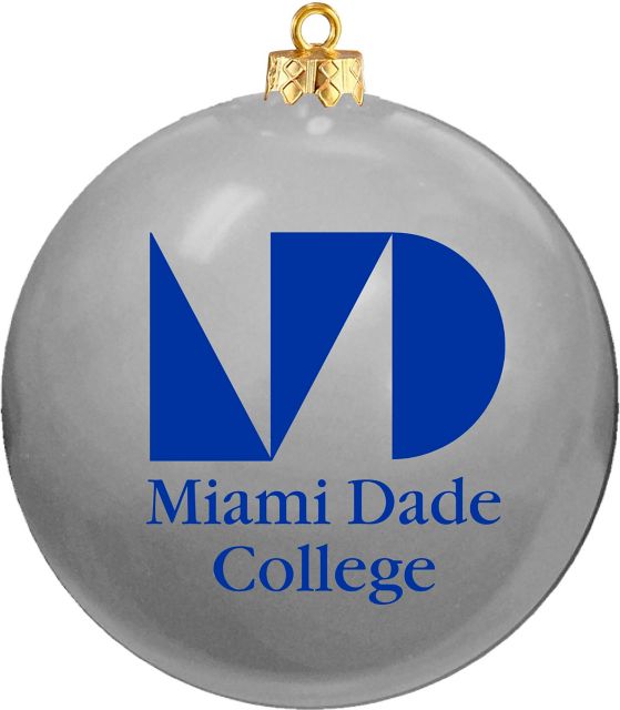 Miami Dade College Shatterproof Round Ornament