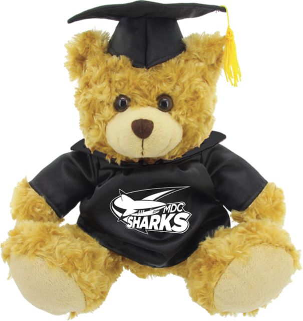 Miami Dade College Sharks 12'' Graduation Bear