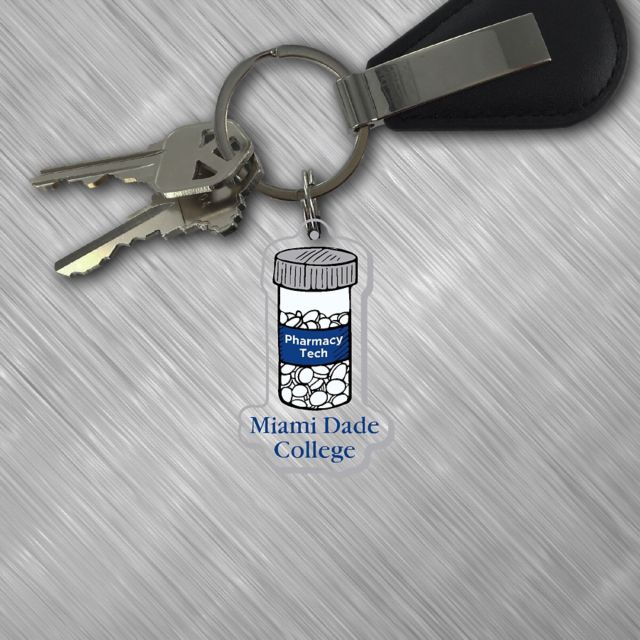 Miami Dade College Sharks Keychain