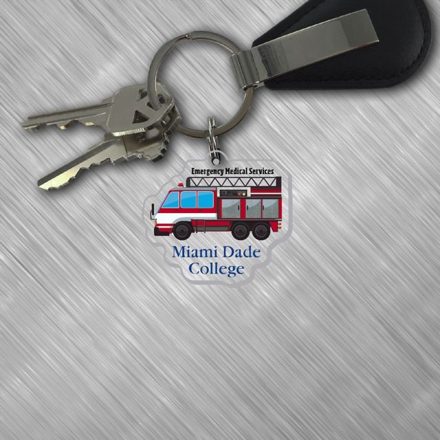 Miami Dade College Sharks Keychain