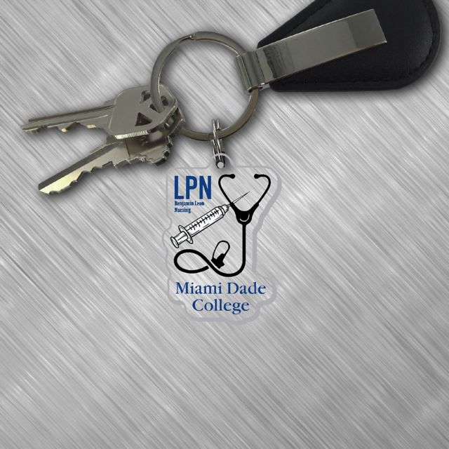 Miami Dade College Sharks Keychain