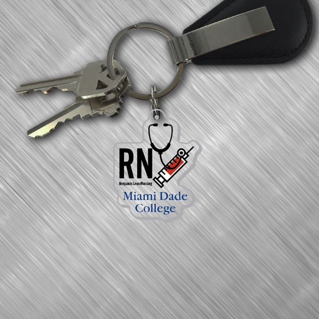 Miami Dade College Sharks Keychain