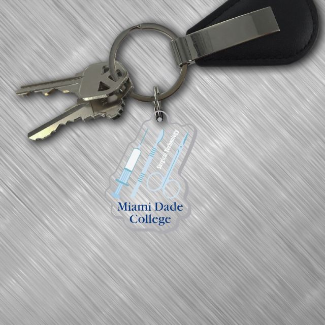 Miami Dade College Sharks Keychain