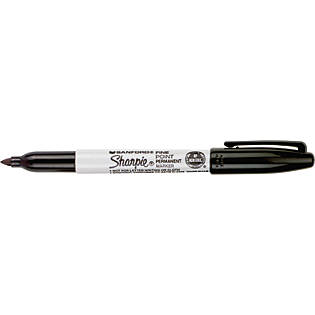 Sharpie Fine Tip Permanent Marker, Black, 36/Bx
