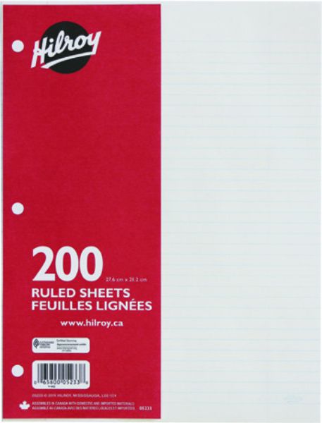 リプラオール　新品　2本セット♩ LOOSELEAF 3HOLE 200CT RULED: University Of New Brunswick