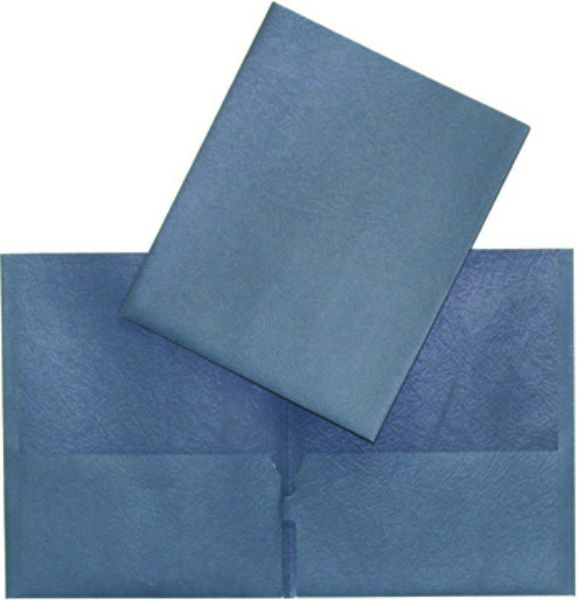 COUVERTURE DE PRÉSENTATION DOUBLE POCHETTE BLEU FONCÉ