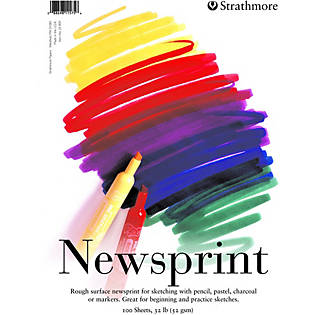 Strathmore 18 x 24 200 Series Rough Newsprint Pad