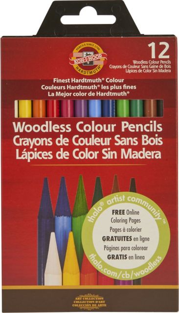 PROGRESSO WOODLESS COLORED PENCIL SET/12