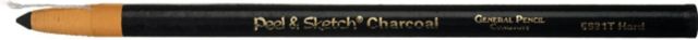 PEEL & SKETCH BLACK CHARCOAL PENCIL HARD