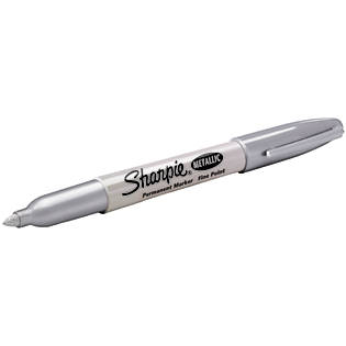 Sharpie Fine Point Permanent Marker, Metallic Silver