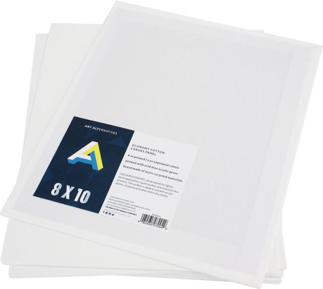 Art Alternatives Economy Cotton Stretched Canvas 2-Pack 8x10