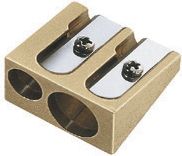 SHARPENER BRASS DOUBLE HOLE WEDGE
