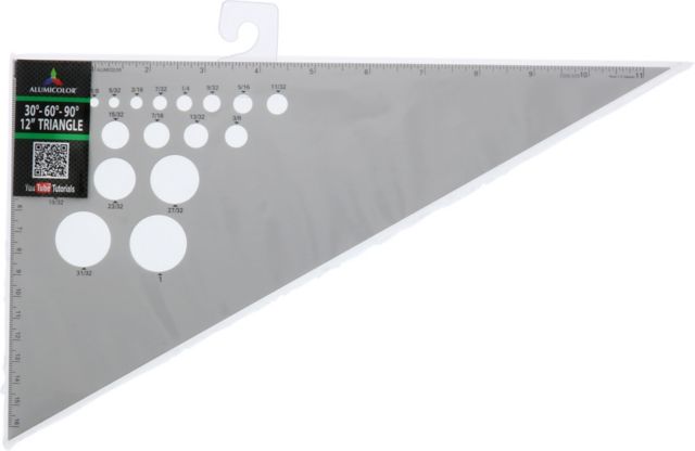 ALUMINUM TRIANGLE 30/60 12 INCH