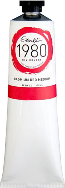 1980 Oil 150mL Cadmium Red Medium