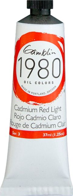 1980 Oil 37mL Cadmium Red Light