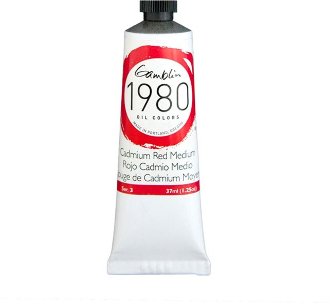 1980 Oil 37ml Cadmium Red Medium