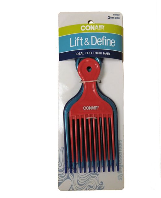 Conair Hair Lift Combs 3 sizes