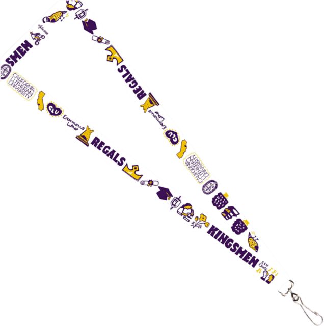 California Lutheran University Julia Gash 3-4'' Satin Lanyard