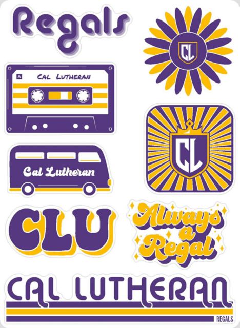 California Lutheran University 7.5'' x 7.5'' Sticker Sheet