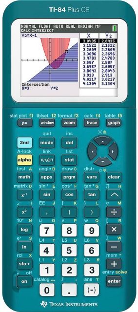CALC TI 84PLUS CE METLLC TEAL