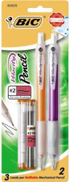 PENCIL .9MM 2PK VELOCITY