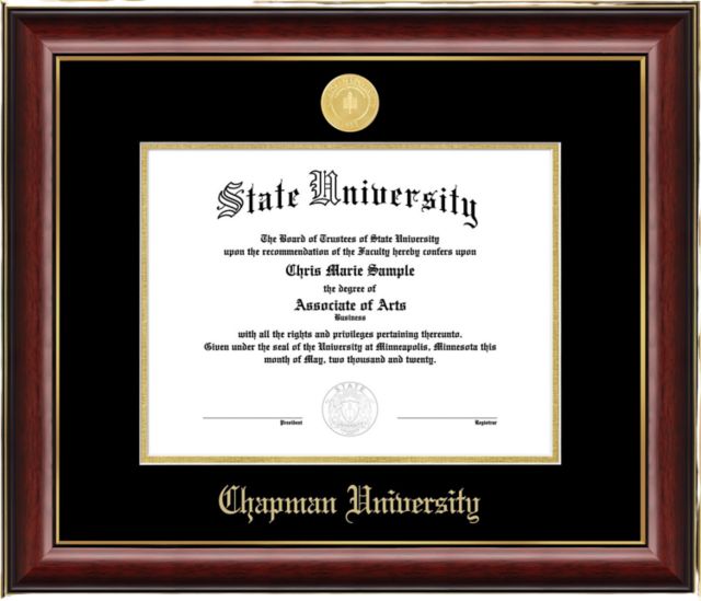 Chapman University 8.5 x 11 Diploma Frame