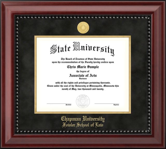Chapman University Fowler School of Law 11" x 14" Diploma Frame
