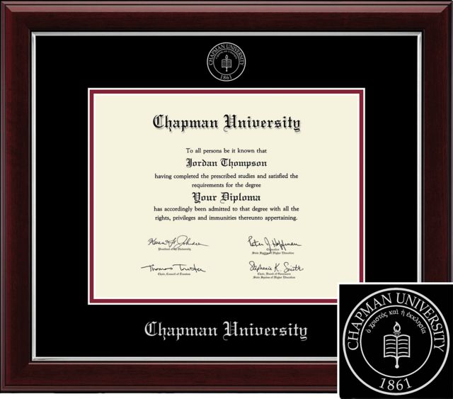 Chapman University 8.5x11 Diploma Frame