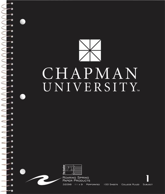 Chapman University Notebook 100-Sheet