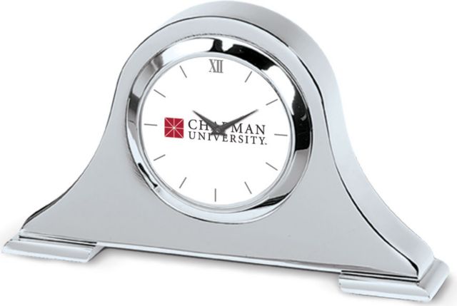 CSI Silver Napoleon Desk Clock With Colored Medallion - ONLINE ONLY