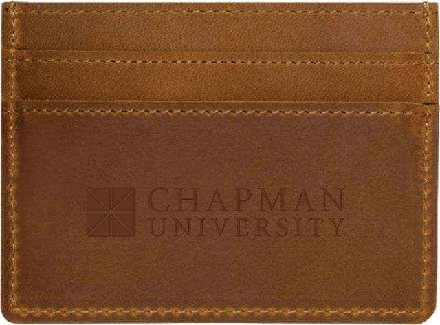 Chapman University Leather Card Holder