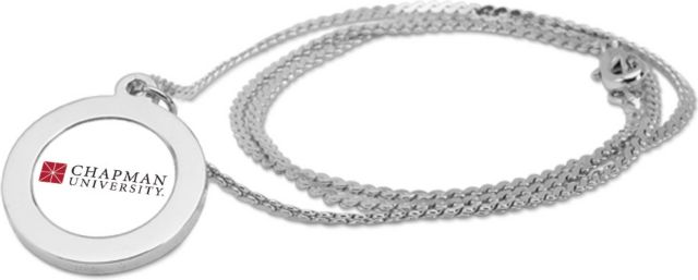 CSI Silver Pendant Necklace With Colored Medallian - ONLINE ONLY