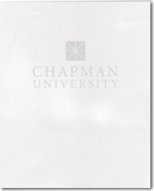 Chapman University 2 Pocket Leatherette Folder
