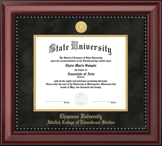 Chapman University 8.5" x 11" Diploma Frame