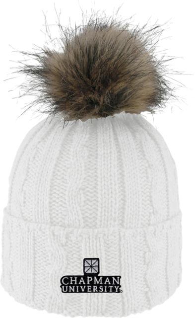 Chapman University Women's Fur Pom Beanie