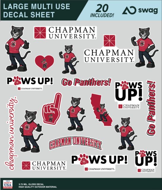 Chapman University Large Sticker Sheet