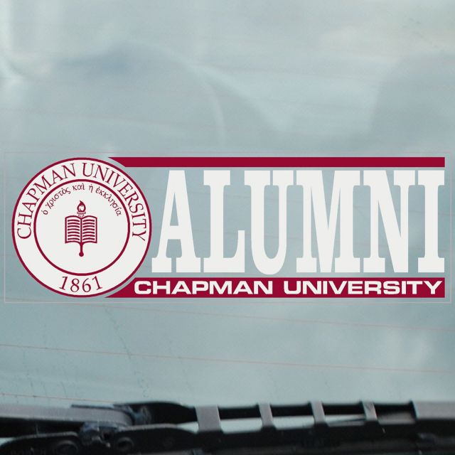 Chapman University Alumni Cling Decal