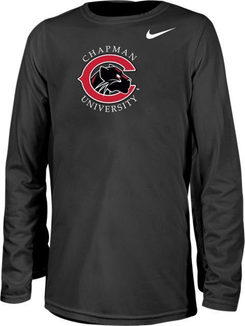 Chapman University Youth Panthers Dri-Fit Long Sleeve T-Shirt | Nike | Black | Youth Medium