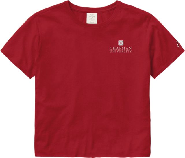 Chapman University Short Sleeve Crop Top