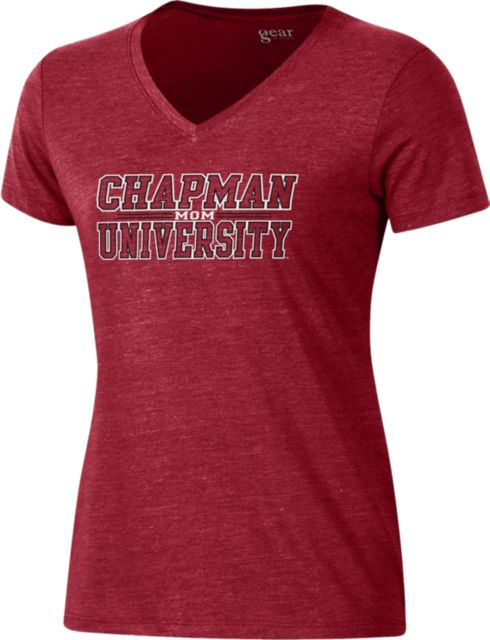 Chapman University Women's Mom V-Neck Short Sleeve T-Shirt