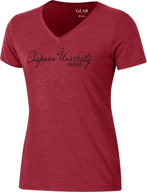 Chapman University Women's V-Neck Short Sleeve T-Shirt